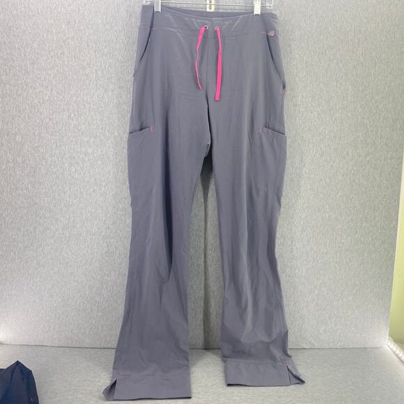 smitten Pants - Smitten Scrub Pants Gray Cargo Pocket Drawstring Elastic Waist Women’s Sz TXS